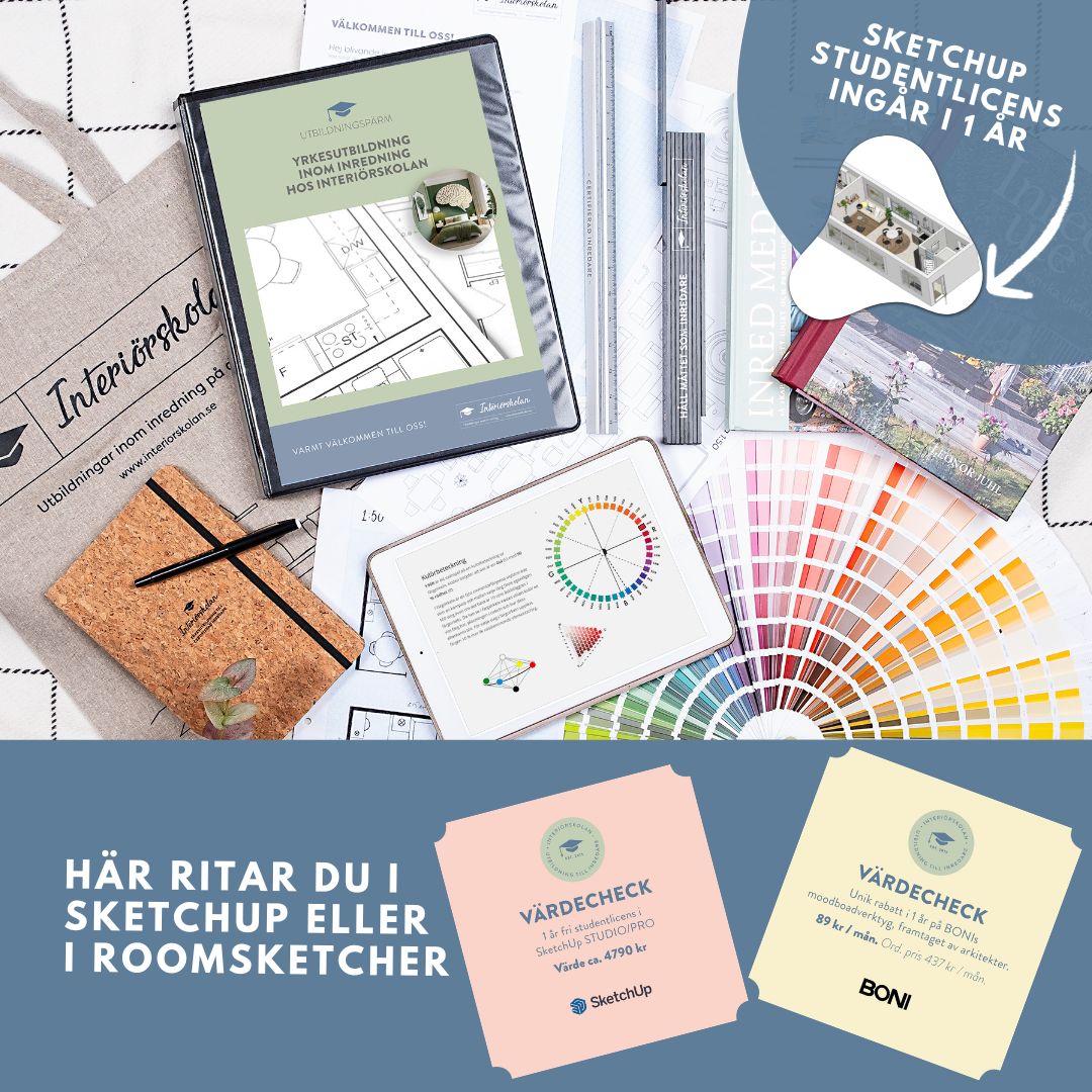 Certifierad inredare, homestylist samt inrednings- och produktstylist inkl. SketchUp