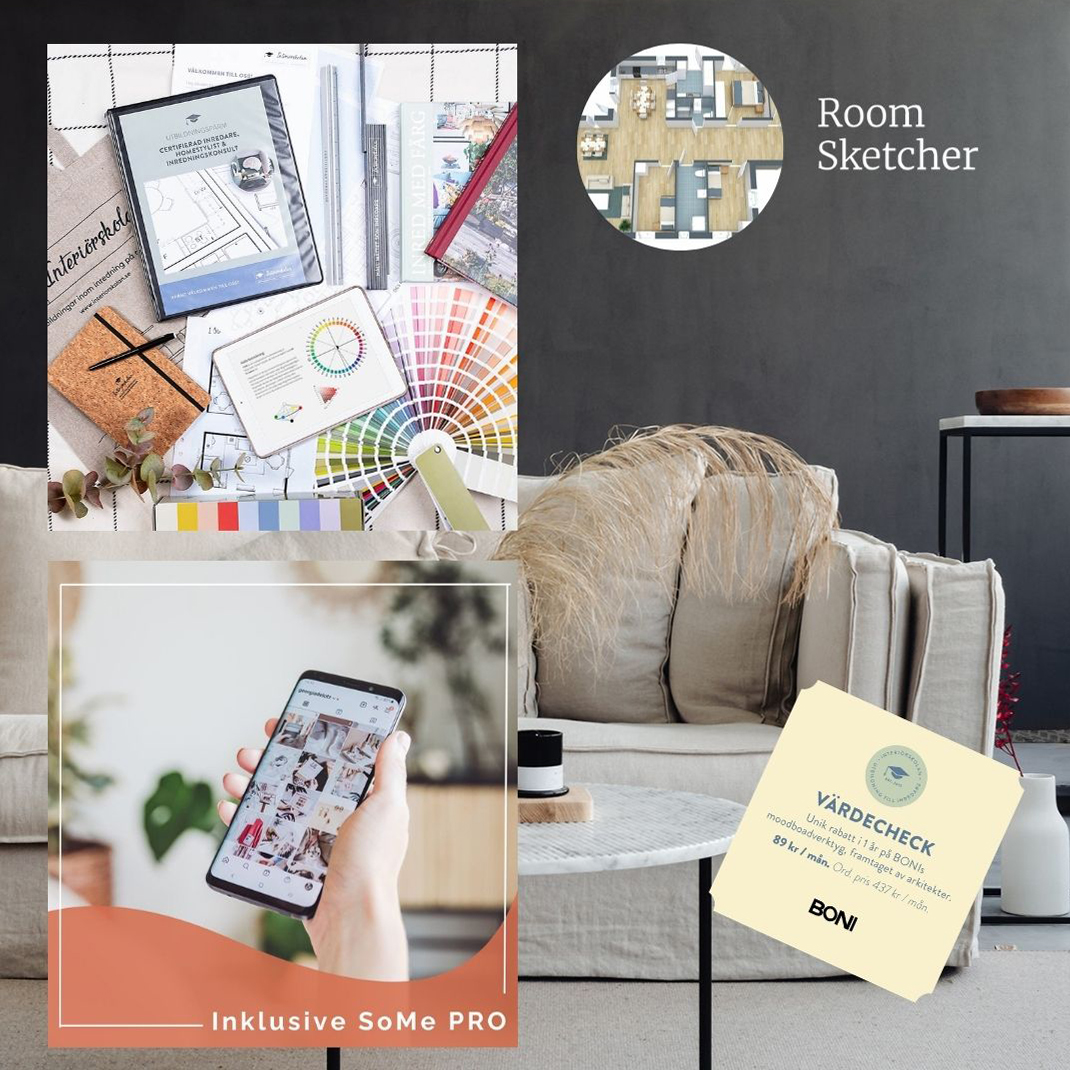 Certifierad Inredare inkl. RoomSketcher