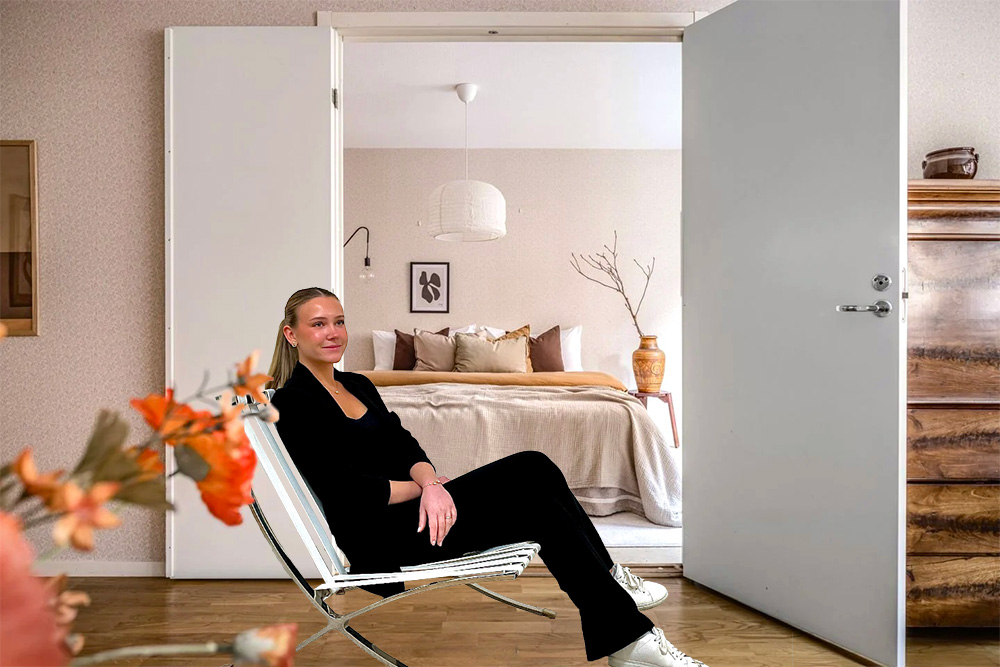 Flickdrömmen om att jobba som inredare blev verklighet tack vare inredningsutbildningen på distans